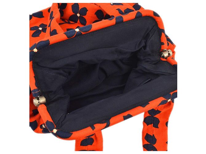 Chanel Vintage Frame Printed Canvas Large Orange - Ansicht 3