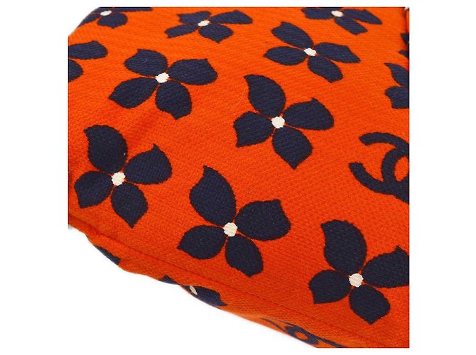Chanel Vintage Frame Printed Canvas Large Orange - Ansicht 7