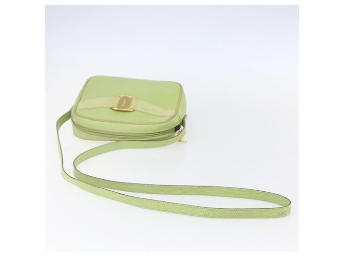 Borsa a spalla Vara Bow in pelle di Salvatore Ferragamo Verde - vista 7