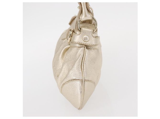 Bolso de Hombro Gancini de Cuero Salvatore Ferragamo Dorado - vista 3