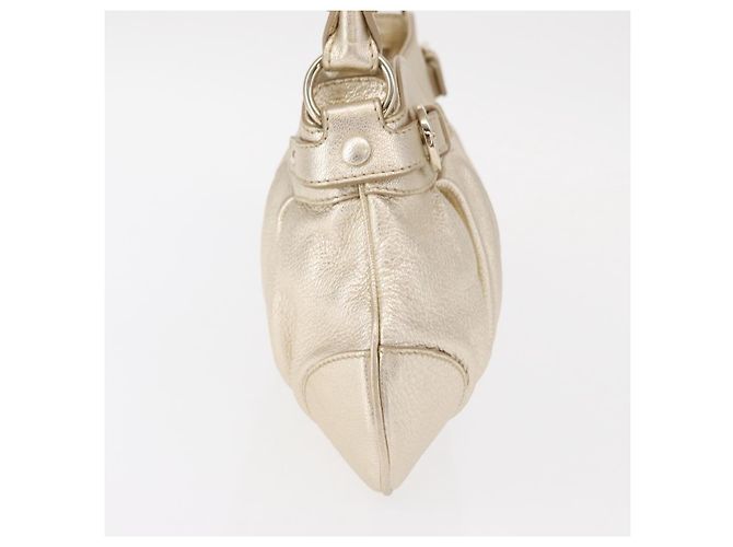Bolso de Hombro Gancini de Cuero Salvatore Ferragamo Dorado - vista 4