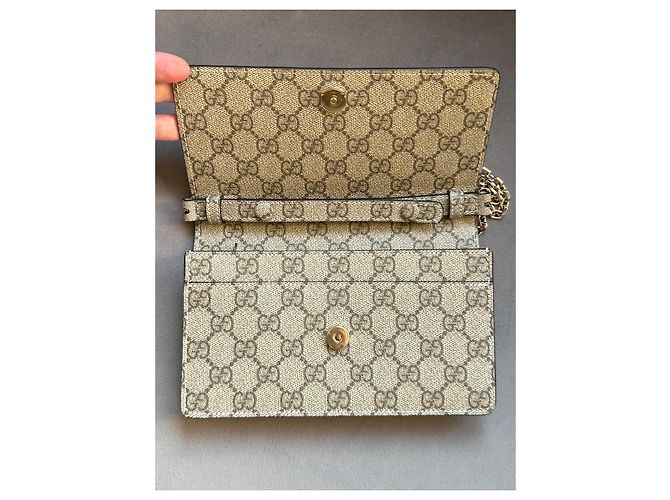 Borsa a tracolla Gucci Emblem marrone - vista 4
