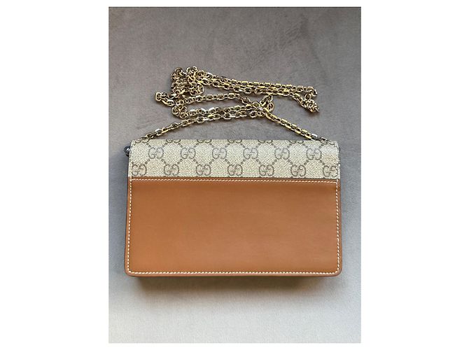 Borsa a tracolla Gucci Emblem marrone - vista 6