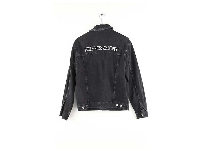 Isabel Marant Giacca in cotone nera Nero - vista 3