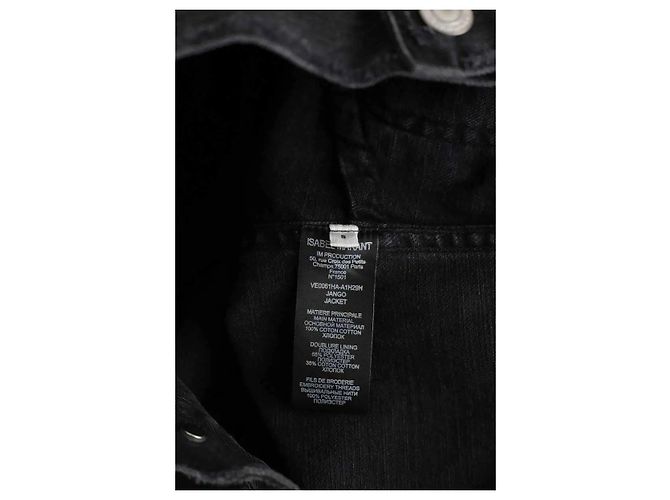Isabel Marant Giacca in cotone nera Nero - vista 6