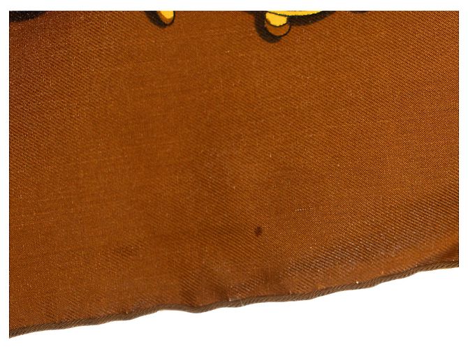 HERMÈS - Carré 90 Marine und Kavallerie Hermès aus mehrfarbigem Seidenstoff Mehrfarben - Ansicht 7