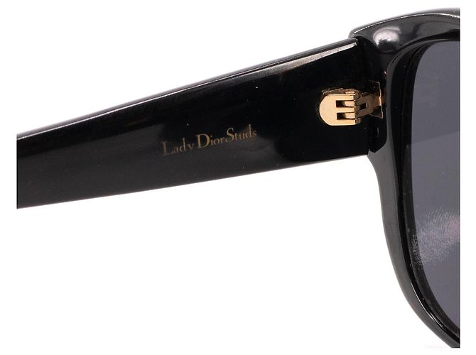 DIOR - Occhiali da sole LadyDiorStuds Dior in plastica nera Nero - vista 5