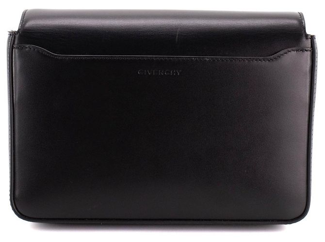 GIVENCHY - Borsa a tracolla 4G media Givenchy in pelle box nera Nero - vista 3