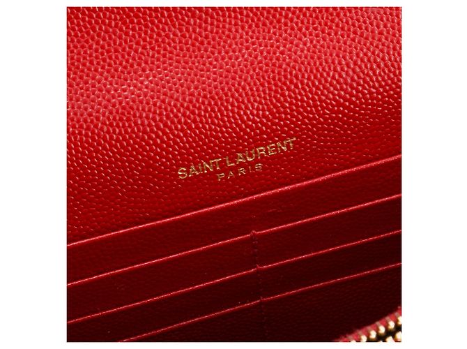 SAINT LAURENT - Borsa a Spalla Cassandre in Pelle Granata Rossa Rosso - vista 9