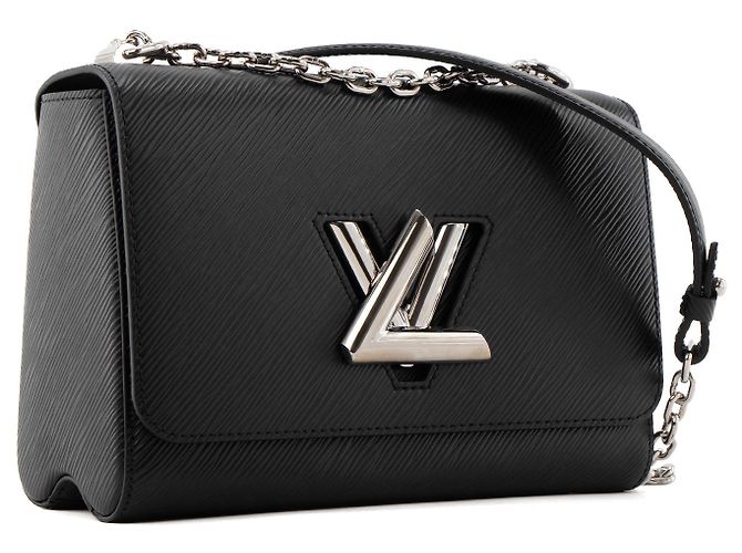 LOUIS VUITTON - Bolsa de Ombro Twist MM Louis Vuitton em Couro Epi Preto - vista 2