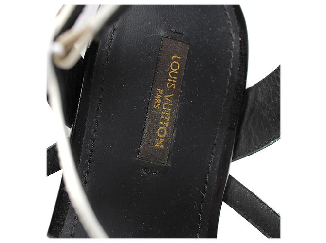 LOUIS VUITTON - Sandali piatti vintage (taglia 39) Bianco - vista 6