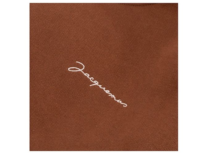 JACQUEMUS - El Sudadera Bordada Jacquemus en algodón marrón (XXS) Castaño - vista 2