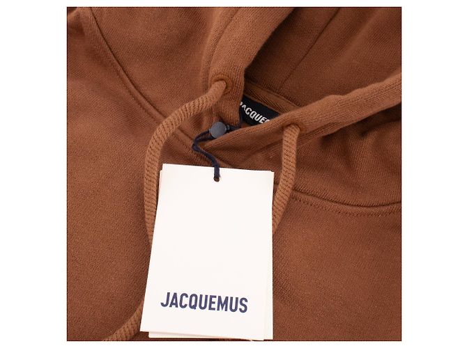 JACQUEMUS - El Sudadera Bordada Jacquemus en algodón marrón (XXS) Castaño - vista 3