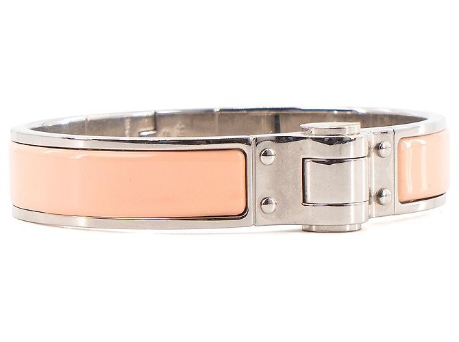 HERMÈS - Bracciale a Cerniera Chanel in Smalto Salmone (T1) Rosa - vista 2