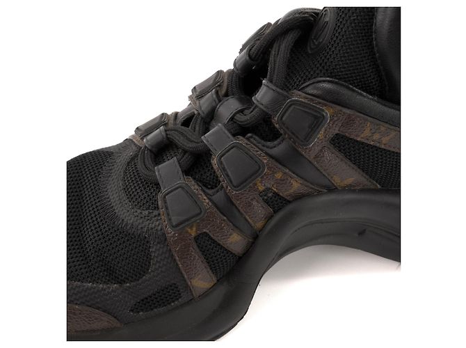 LOUIS VUITTON - Archlight Sneakers Louis Vuitton aus beschichtetem Monogramm-Canvas (Größe 37.5) Schwarz - Ansicht 5