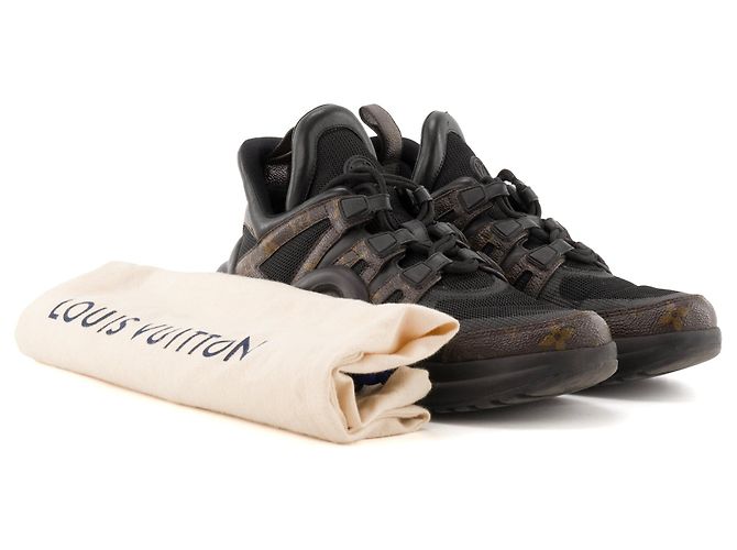 LOUIS VUITTON - Archlight Sneakers Louis Vuitton aus beschichtetem Monogramm-Canvas (Größe 37.5) Schwarz - Ansicht 7