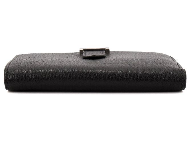 HERMÈS - Cartera Béarn Compact en piel de cabra negro - vista 3