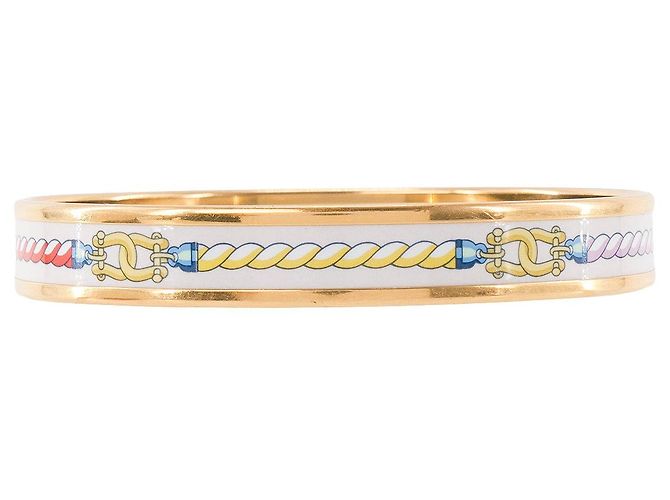 HERMÈS - Armreif 60 Seile Emaille Golden - Ansicht 2