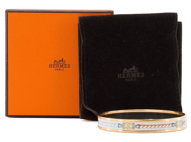HERMÈS - Armreif 60 Seile Emaille Golden - Ansicht 6