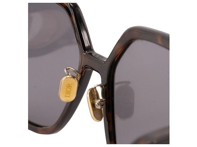 DIOR - Occhiali da sole 30MONTAIGNE Dior in plastica tartarugata marrone Nero - vista 4