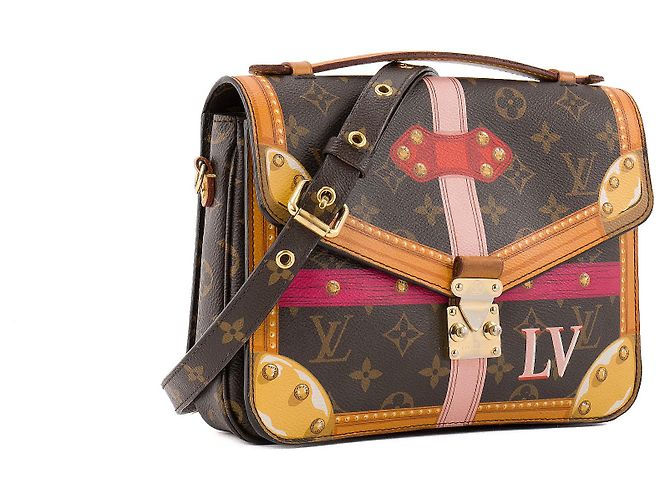 LOUIS VUITTON - Borsa a Spalla Métis Louis Vuitton in Tela Monogram Edizione Limitata Trunk Marrone - vista 2