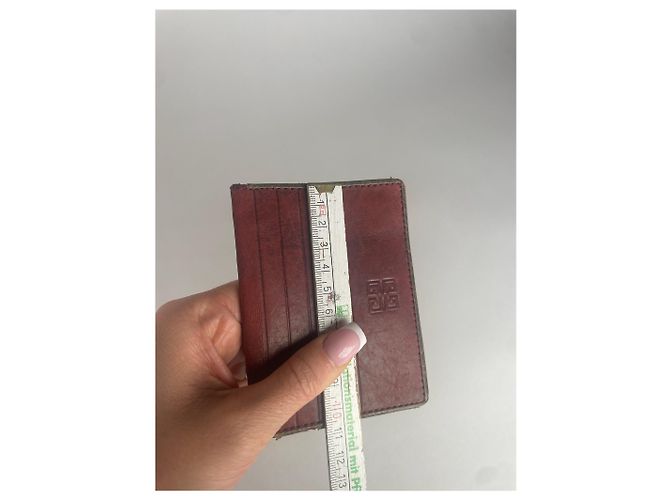 Vintage Givenchy Leather Card Holder Brown - view 3