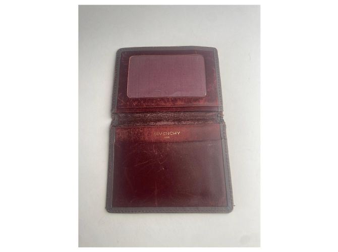 Vintage Givenchy Leather Card Holder Brown - view 5