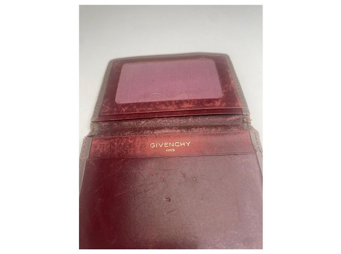 Vintage Givenchy Leather Card Holder Brown - view 6