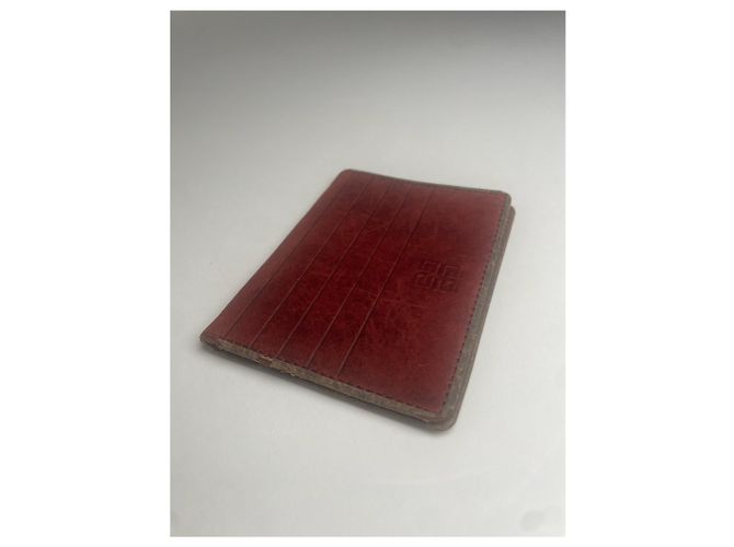Vintage Givenchy Leather Card Holder Brown - view 8