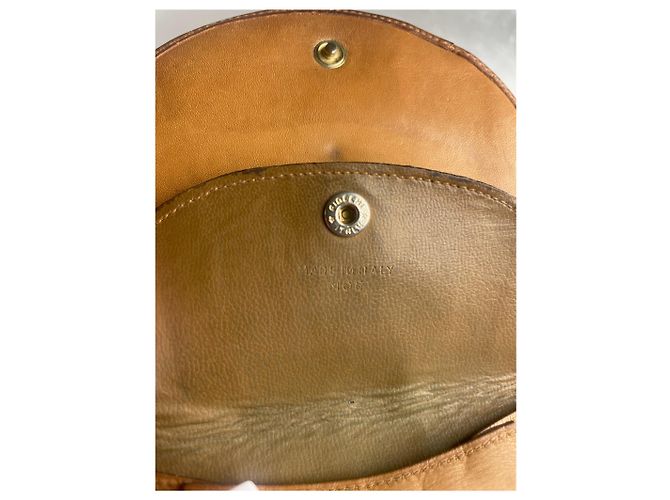 Triomphe Céline Vintage Celine Paris Leather Monogram Wallet Beige Brown - view 5