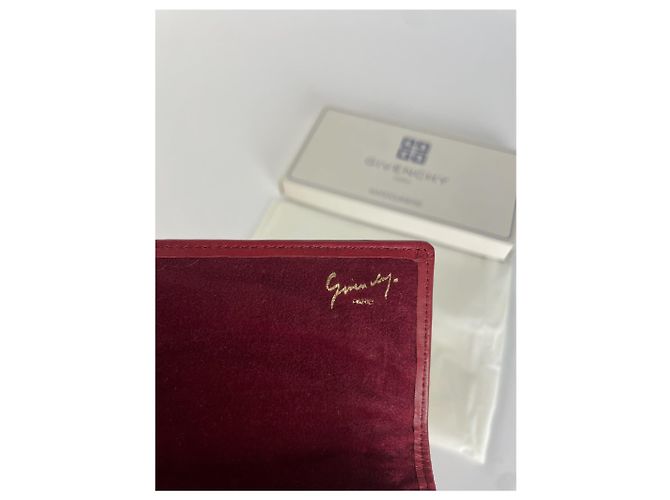 Vintage Givenchy Monogram Leather Long Etui Red - view 8
