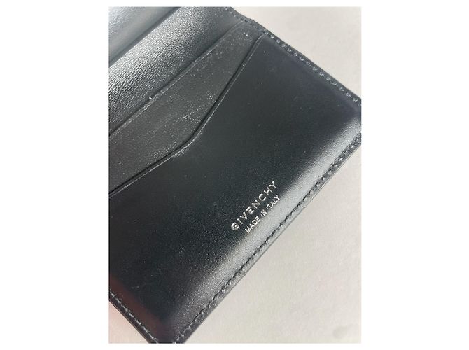 Vintage Givenchy Leather Wallet Black - view 6