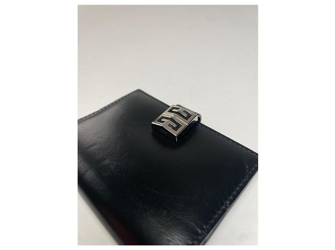 Vintage Givenchy Leather Wallet Black - view 8