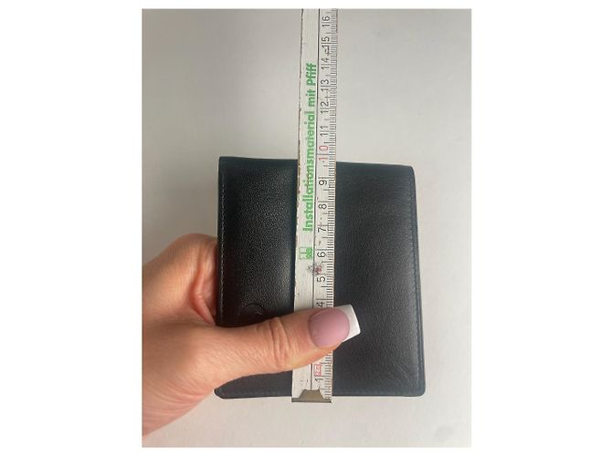 Chloé Vintage Chloe Flapable Leather Wallet Black - view 3