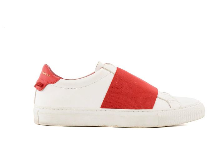 GIVENCHY - Sneakers Urban Street in pelle bianca e rossa (Taglia 37) Bianco - vista 2
