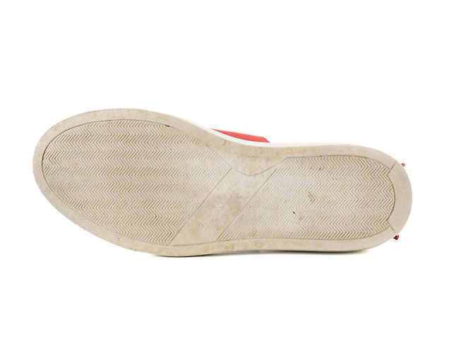 GIVENCHY - Sneakers Urban Street in pelle bianca e rossa (Taglia 37) Bianco - vista 3