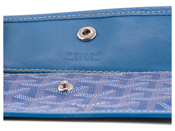 GOYARD - Pochette Saint Louis in tela goyardine blu - vista 4
