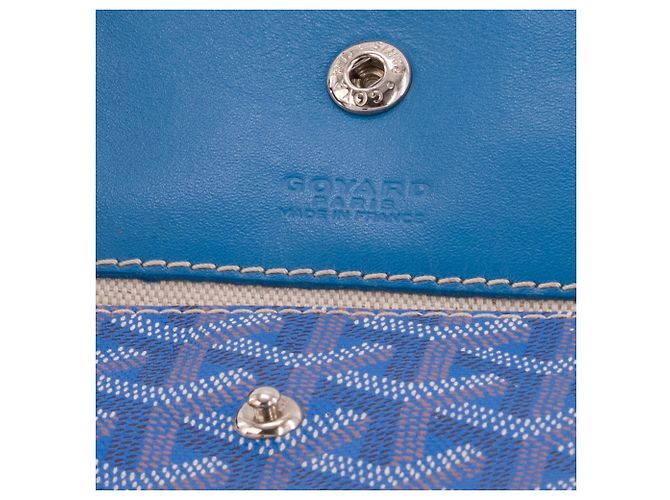 GOYARD - Pochette Saint Louis in tela goyardine blu - vista 6