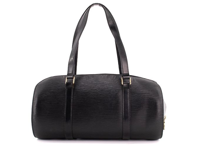 LOUIS VUITTON - Borsa Soufflot Louis Vuitton in pelle epi nera Nero - vista 3