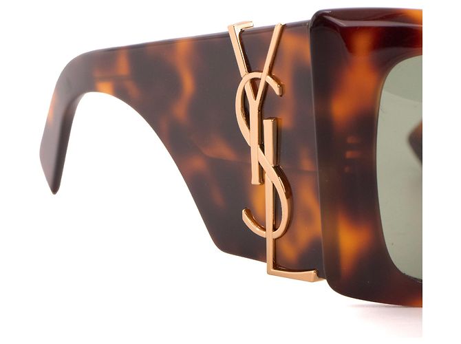 SAINT LAURENT - Gafas de sol Blaze Saint Laurent en carey marrón Castaño - vista 3