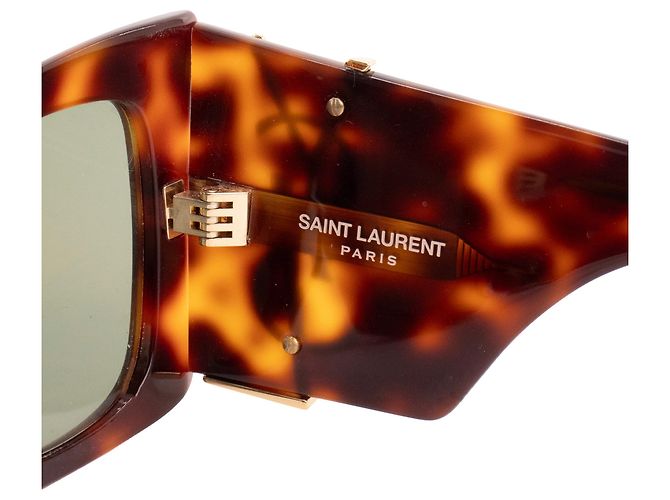 SAINT LAURENT - Gafas de sol Blaze Saint Laurent en carey marrón Castaño - vista 4