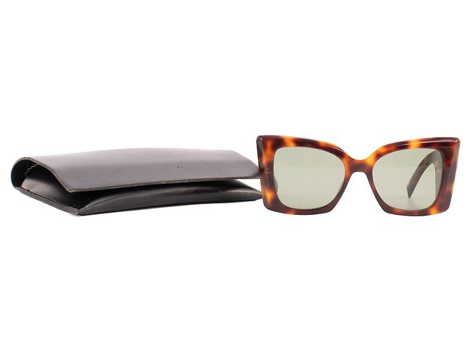 SAINT LAURENT - Gafas de sol Blaze Saint Laurent en carey marrón Castaño - vista 6