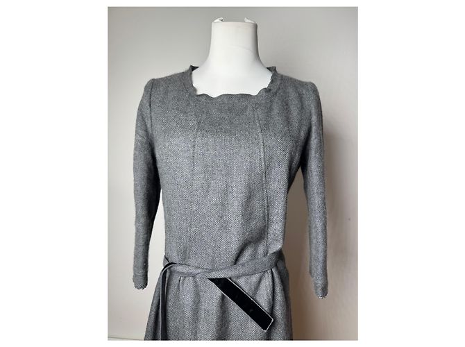 Vintage Courreges Wollkleid grau 38/M - Ansicht 12