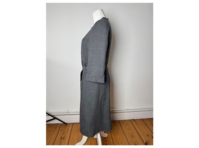 Vintage Courreges Wollkleid grau 38/M - Ansicht 2