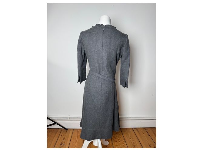 Vintage Courreges Wollkleid grau 38/M - Ansicht 3