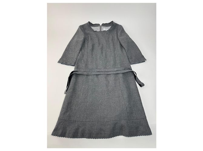Vintage Courreges Wollkleid grau 38/M - Ansicht 4