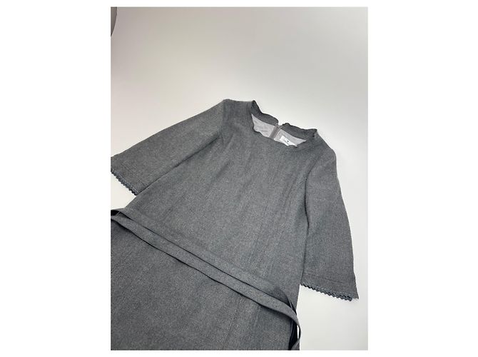 Vintage Courreges Wollkleid grau 38/M - Ansicht 5