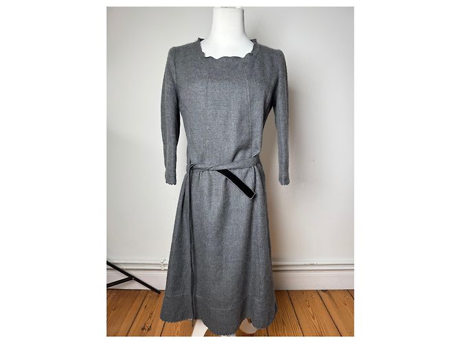 Vintage Courreges Wollkleid grau 38/M - Ansicht 8