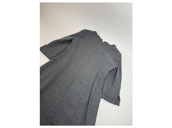 Vintage Courreges Wollkleid grau 38/M - Ansicht 9