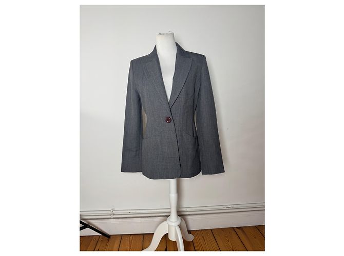 Vintage Fendi Roma Wollblazer 38/M Grau - Ansicht 14